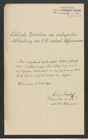 k.k. naturhistorisches Hofmuseum, Intendanzakten 1885-1896 (Hauer), Aktenzahl Z.435.b/1890, Seite 1